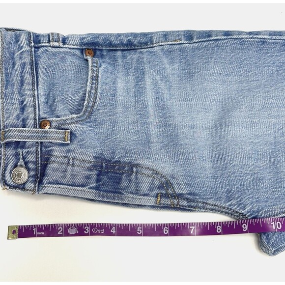 Levis Wedgie Straight Big E Jeans Womens 23 Mid-Rise Distressed Button-Fly Denim - Picture 15 of 16